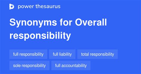 RESPONSIBLE Synonyms: 102 Similar and Opposite Words .